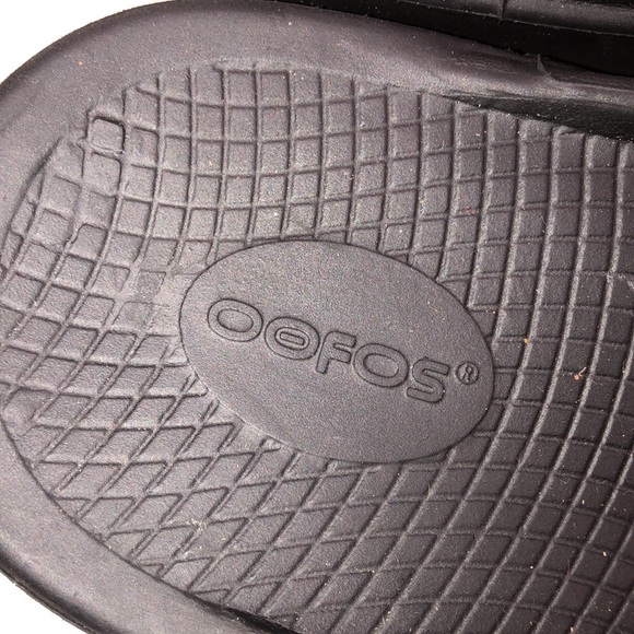 Oofos men’s black slide on sandals size EU 47/M14-W16 - Picture 2 of 8
